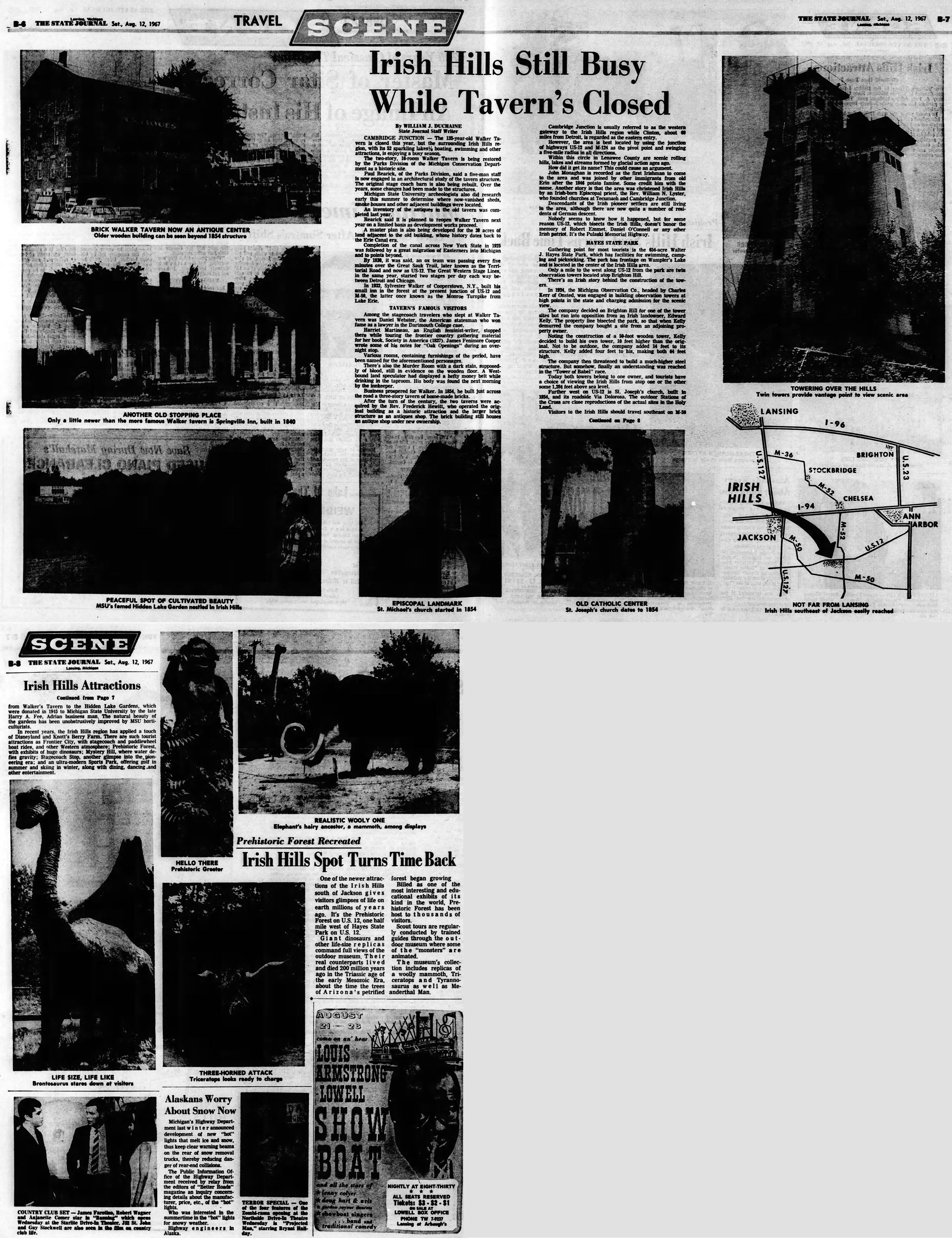 Irish Hills Area - Aug 12 1967 Article